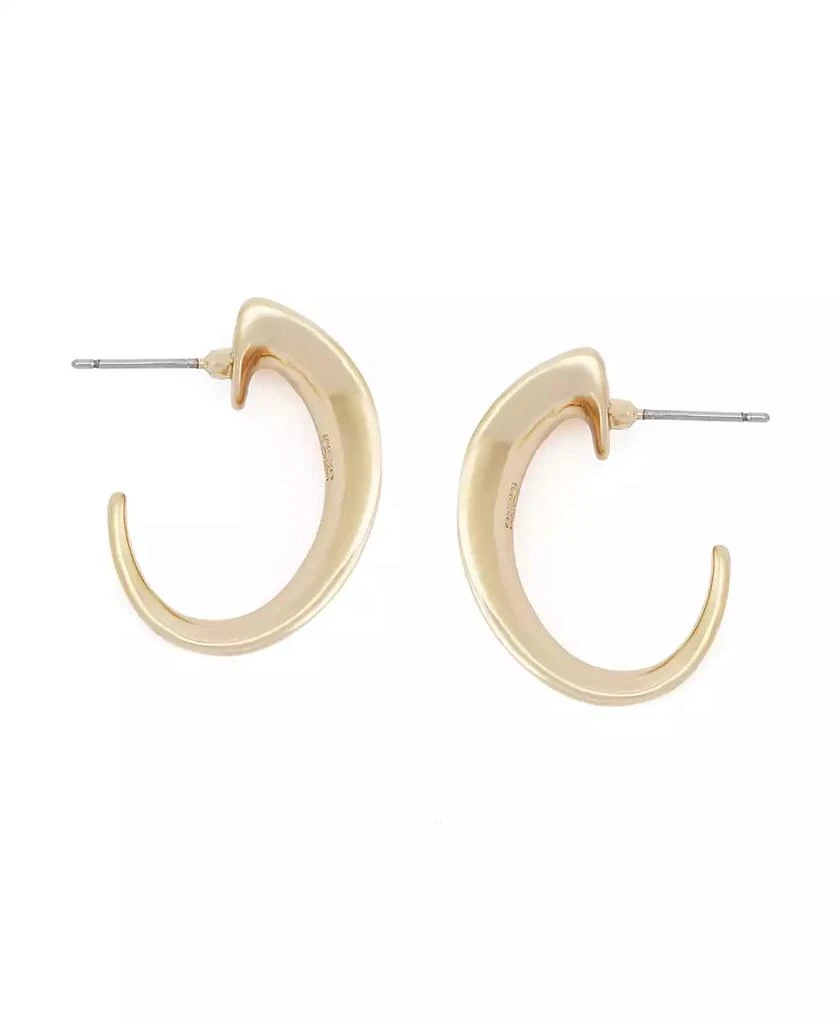 Robert Lee Morris Silver Sculpted Small Hoop Earrings 2