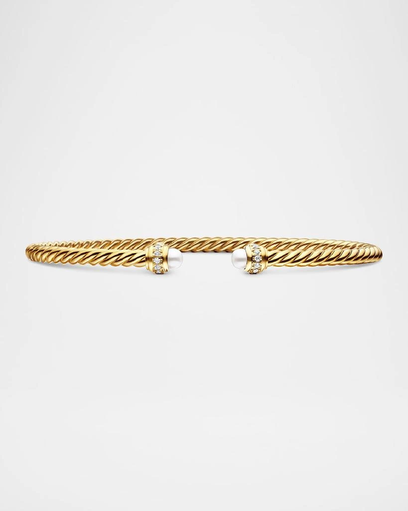 David Yurman Cablespira Bracelet with Gemstone in 18K Gold, 3mm