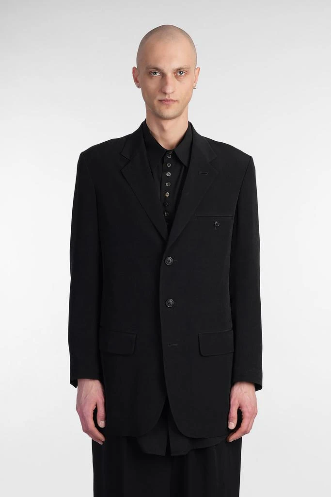 YOHJI YAMAMOTO I Blazer In Black Triacetate 1