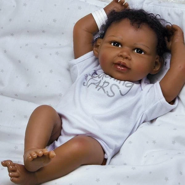 Jannie de Lange Paradise Galleries African-American Newborn Baby Doll,   Designer's Doll Collections 3