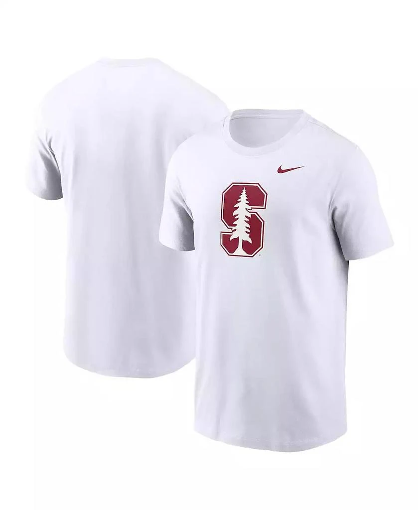 NIKE Men's White Stanford Cardinal Primetime Evergreen Logo T-Shirt 1