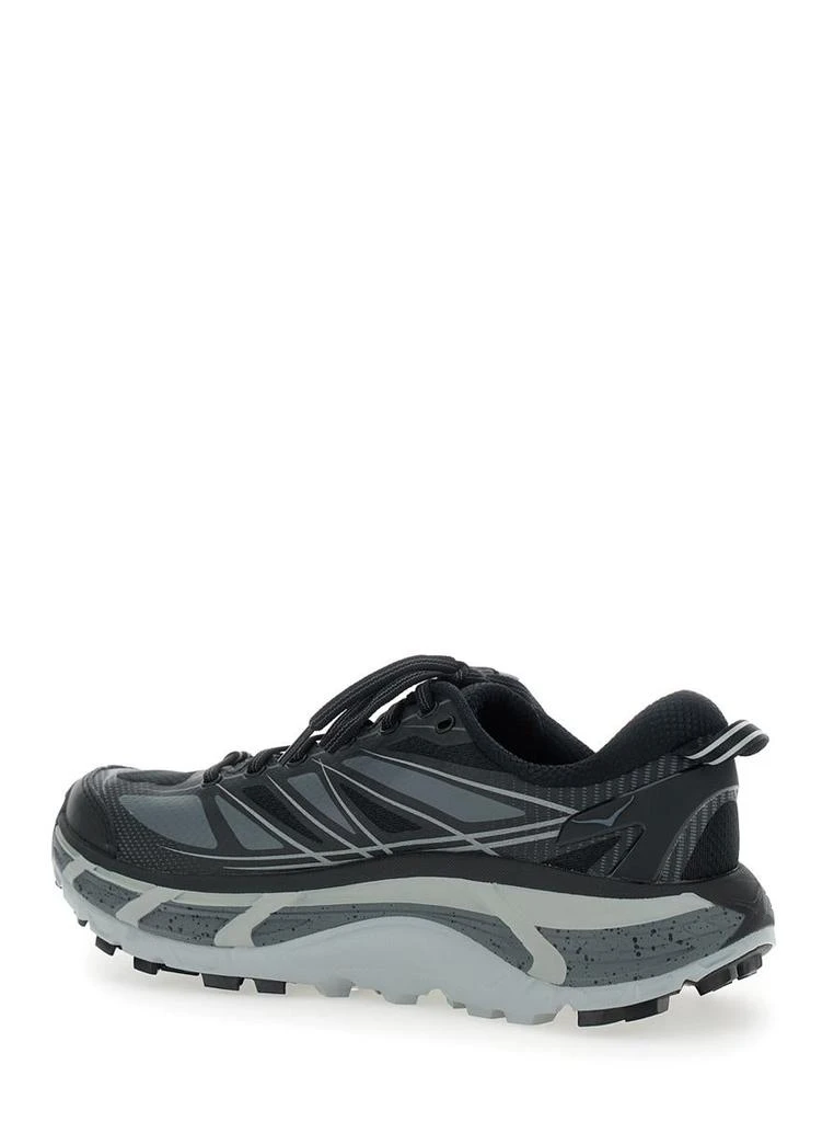 Hoka One One 'Mafate Speed 2' Black Low Top Sneakers With Logo Print On The Side In Tech Fabric Man 3