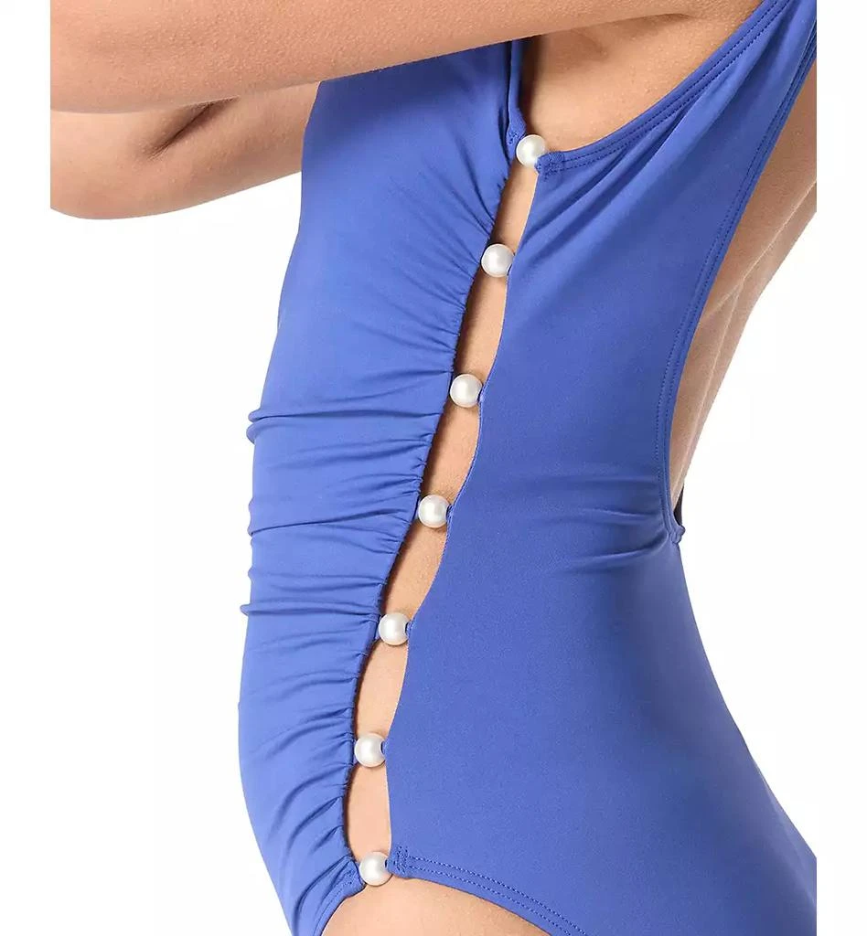 Carmen Marc Valvo Scoop Neck One Piece 3