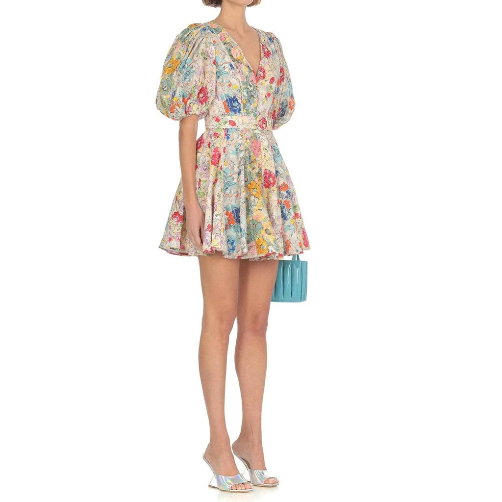 ZIMMERMANN Zimmermann Printed Linen Mini Dress 2