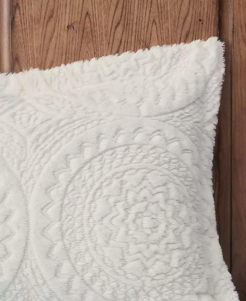 Macy's Arya Embroidered Medallion Faux Fur 3-Pc. Comforter Set 10