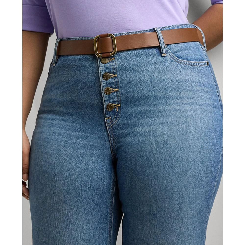 Ralph Lauren Plus Size High-Rise Flare Jeans 4