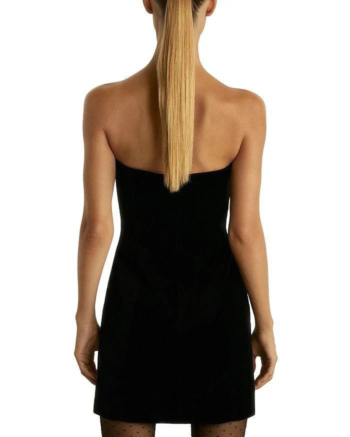 REISS Ilze Bandeau Short Velvet Dress 4