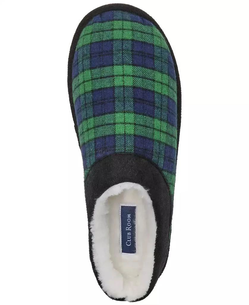Club Room Men's Blackwatch Plaid Slippers, Created for Macy's 4