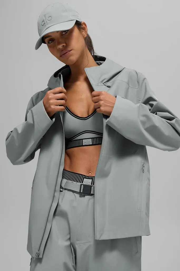 Alo Alpha Shell Jacket - Lunar Grey - Leggings - Free Shipping - BeyondStyle