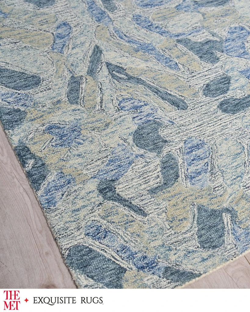 Exquisite Rugs Botanica Hand-Tufted Blue Rug, 10' x 14' 3