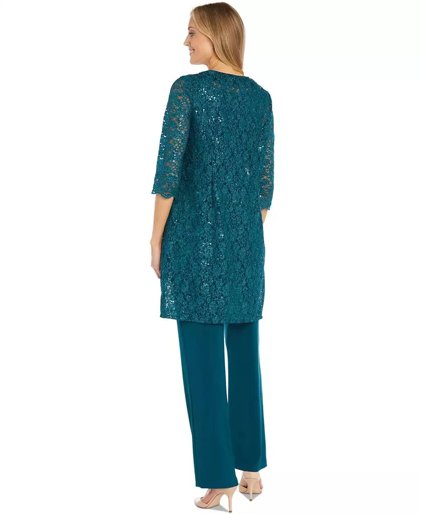 R & M Richards Petite Sequin Lace Jacket, Tank & Pants Set 3