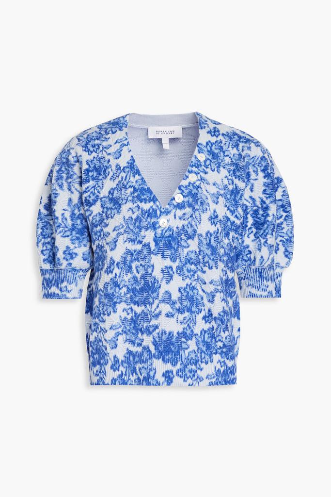 Derek Lam Ray floral-print cotton-blend top