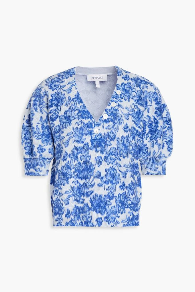 Derek Lam Ray floral-print cotton-blend top 1