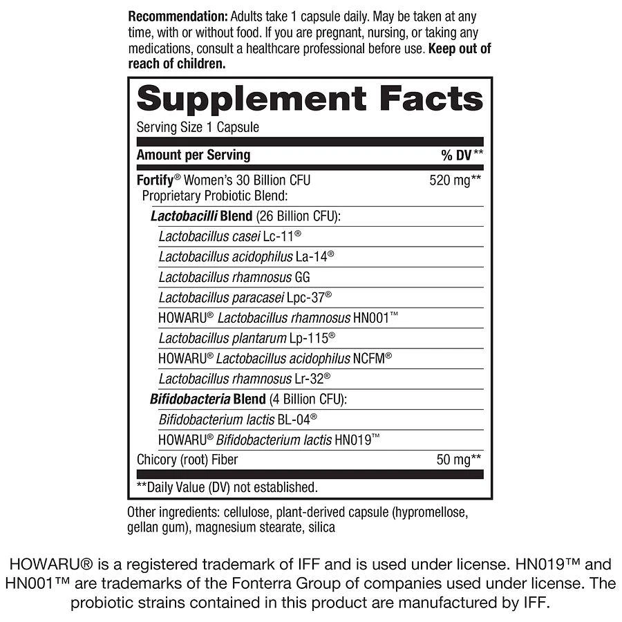 Nature's Way Primadophilus Fortify Women's Probiotic 30 Billion, Vegetarian Capsules 3