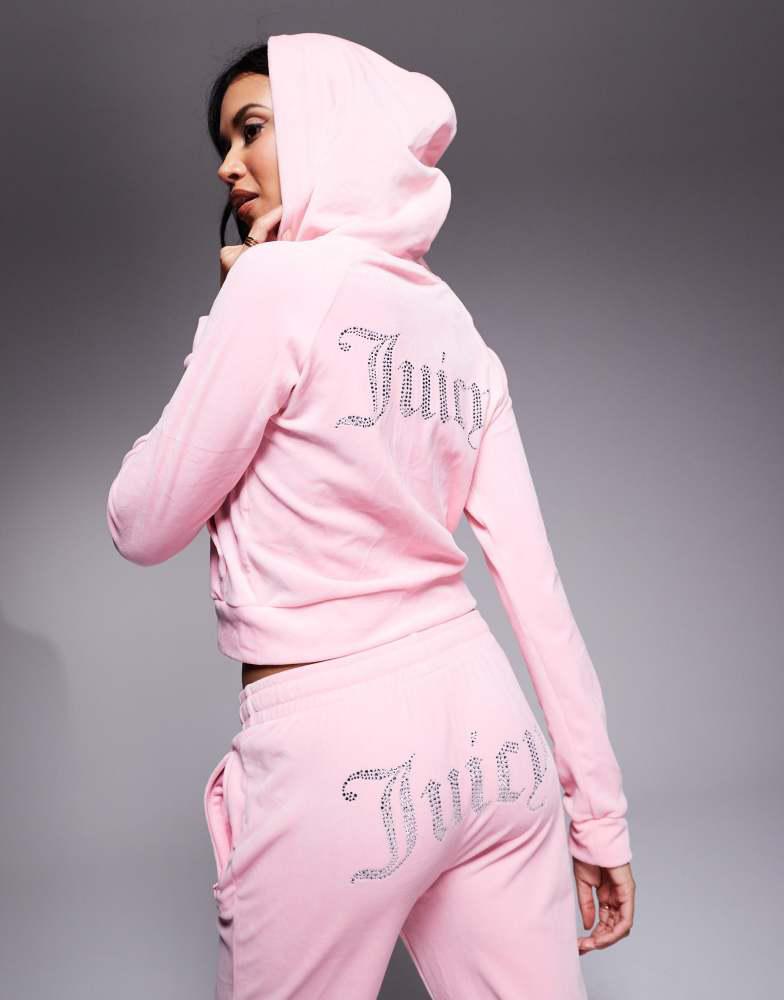 JUICY COUTURE★Diamante Logo セットアップ JC213 Black JUICY COUTURE Diamante JC Logo Joggers - JD Sports Global
