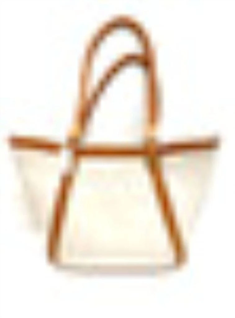 Brighton Genevieve Laser Cut Leather Satchel Purse In Cream 2