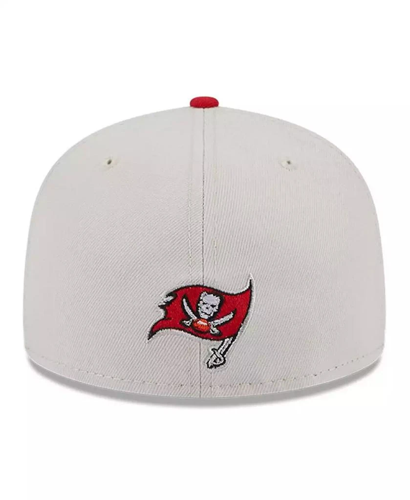 New Era Men's Stone, Red Tampa Bay Buccaneers 2023 NFL Draft On Stage 59FIFTY Fitted Hat 4