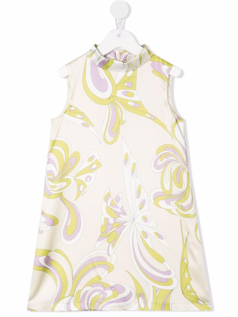 EMILIO PUCCI Farfalle-print sleeveless dress - kids