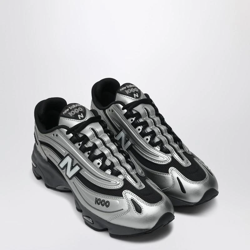 New Balance Sneakers 1000 SL in metallic silver leather 2