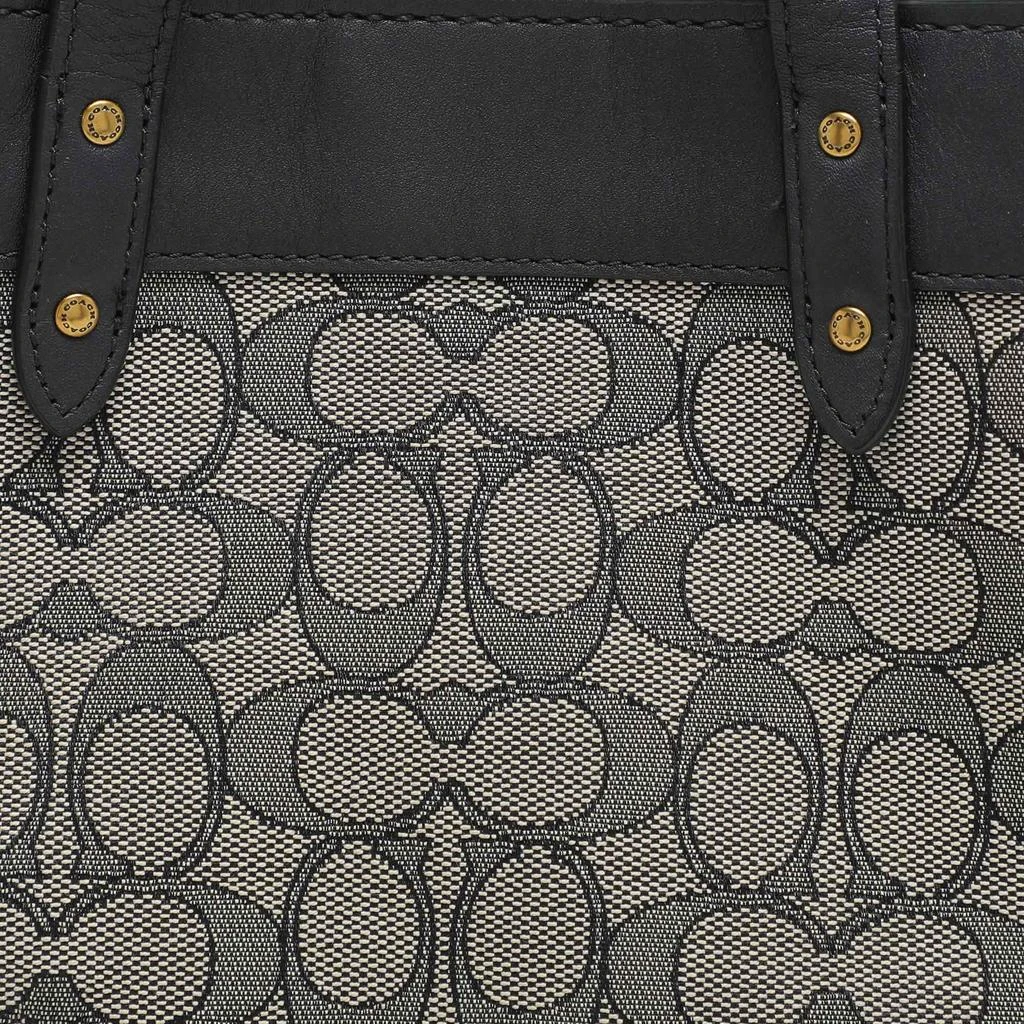 Coach Coach Navy Blue Canvas and Leather Field Tote 30 5