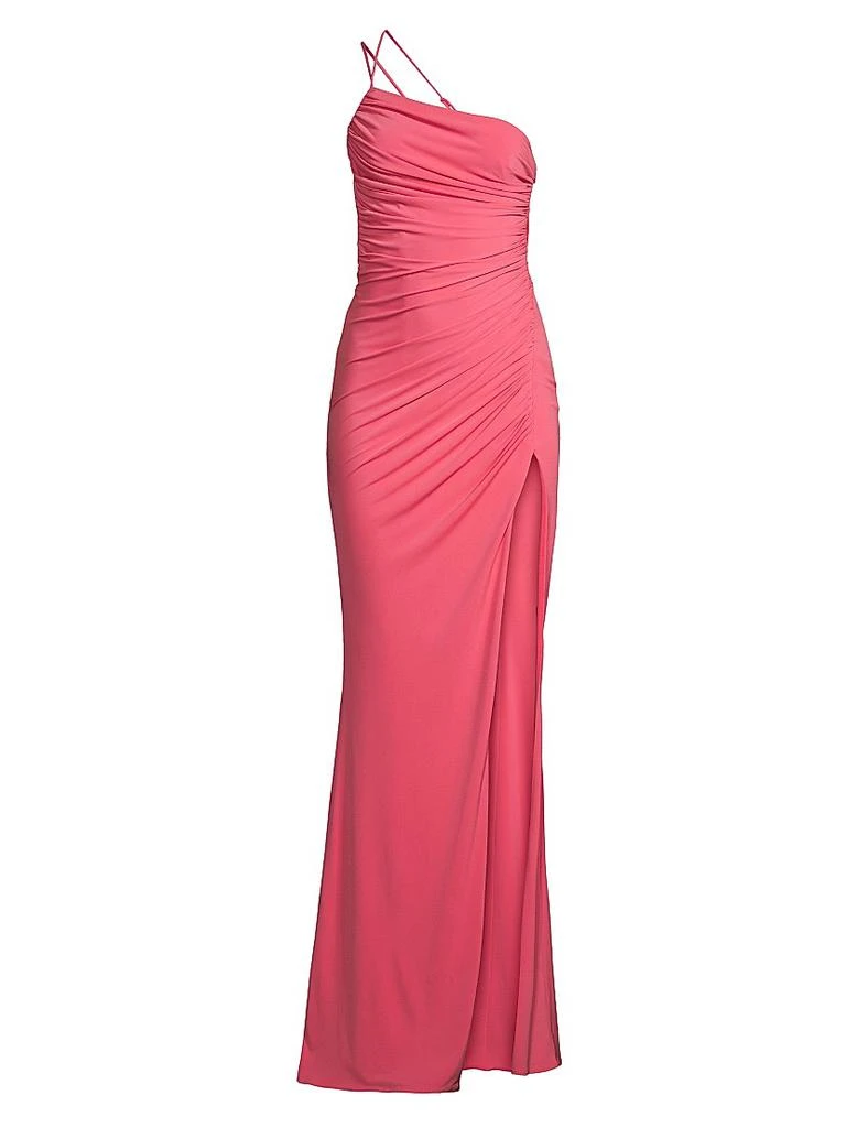 Katie May Winnipeg One-Shoulder Ruched Gown 1