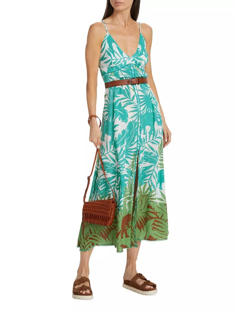 Poupette St Barth Denise Long Floral Slip Dress 2