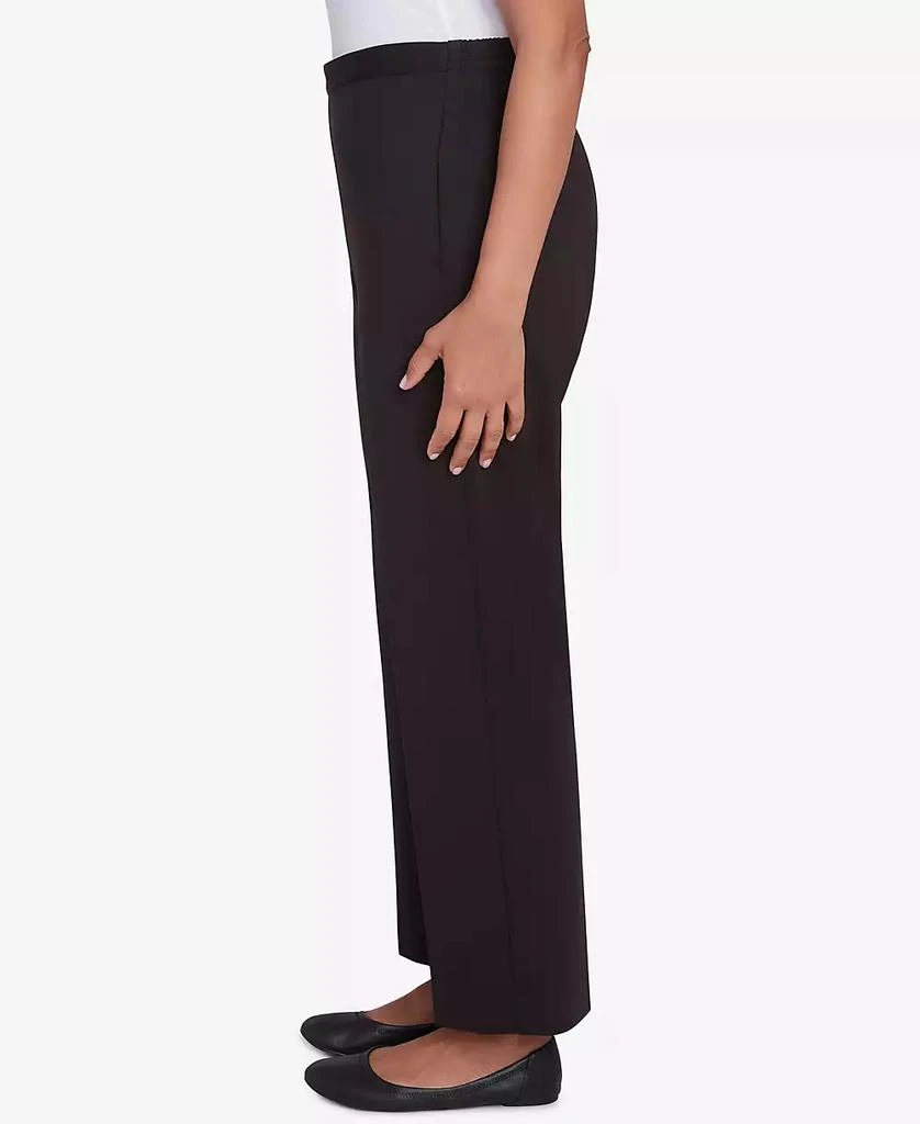 Alfred Dunner Petite Runway Ready Pull On Ponte Medium Length Pants 3