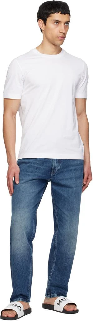 Hugo Boss White Logo Slides 5