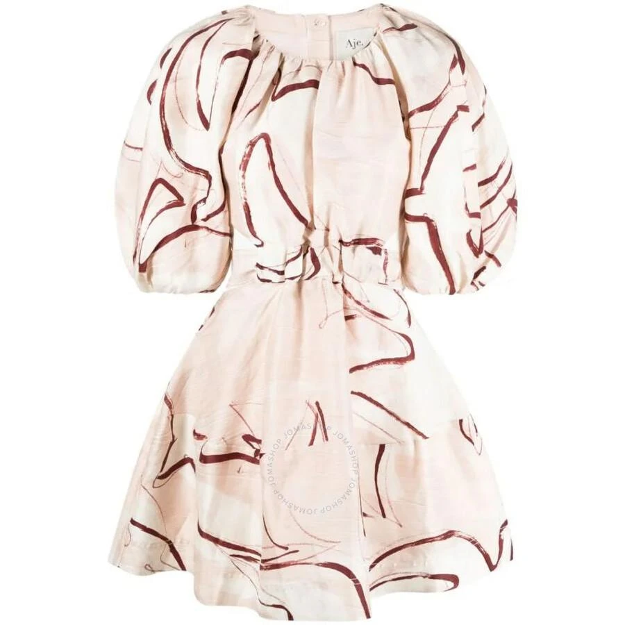 Aje Whimsical Dove Psychedelia Cut Out Mini Dress 1
