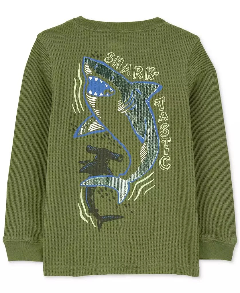 Carter's Toddler Boys Shark Graphic Thermal Long-Sleeve T-Shirt 4