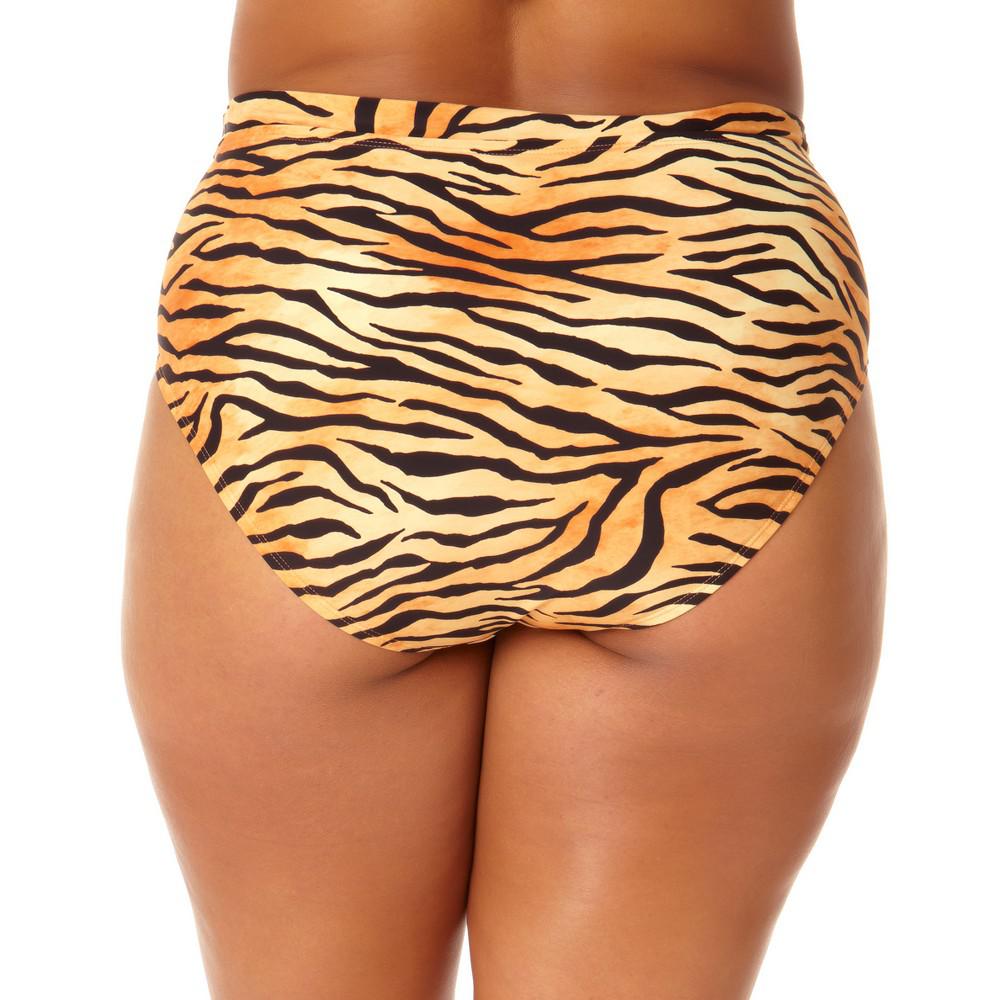 Salt + Cove Salt + Cove Juniors' Plus Printed High-Waist Swim Bottoms, Created for Macy's