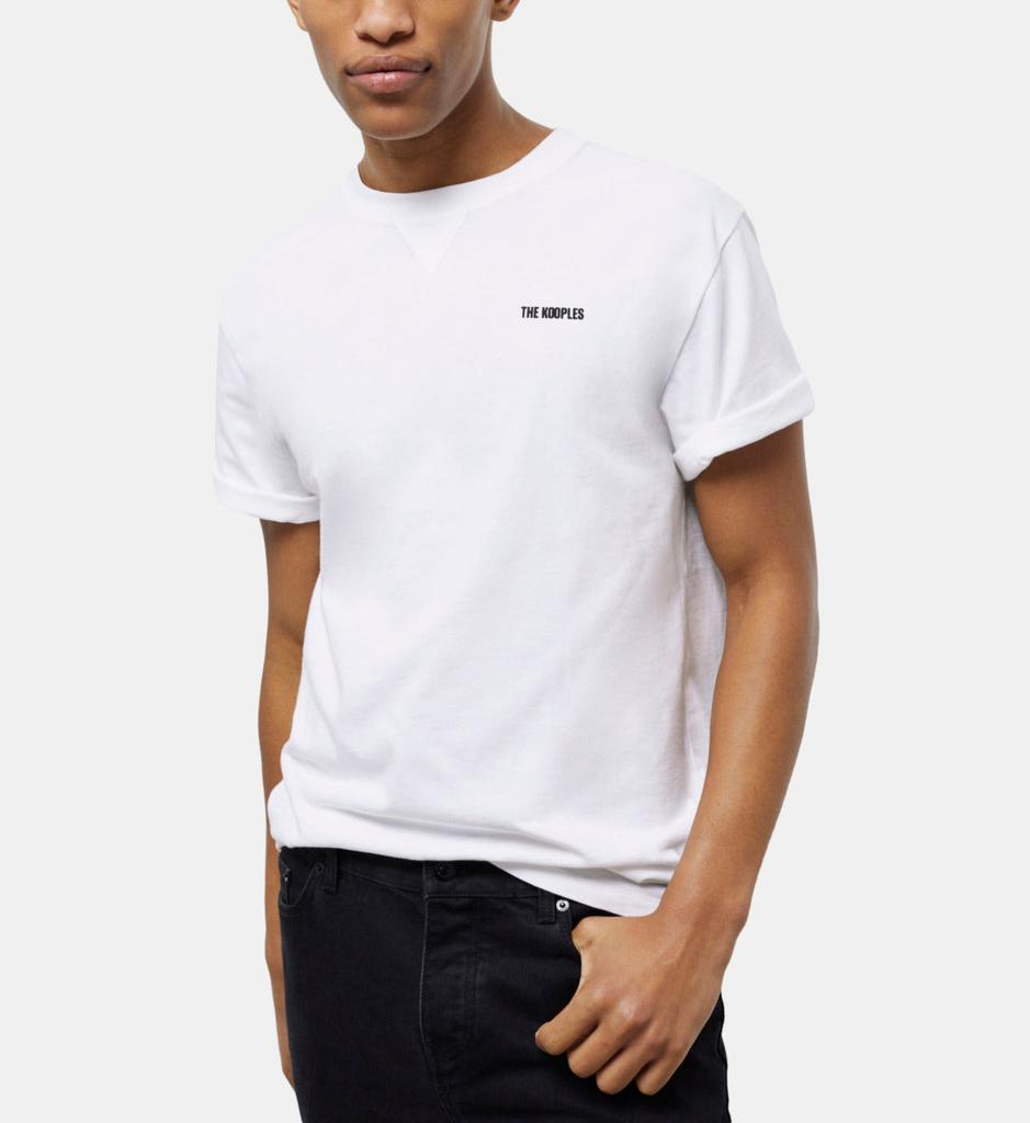 THE KOOPLES Men's The Kooples White Logo T-shirt