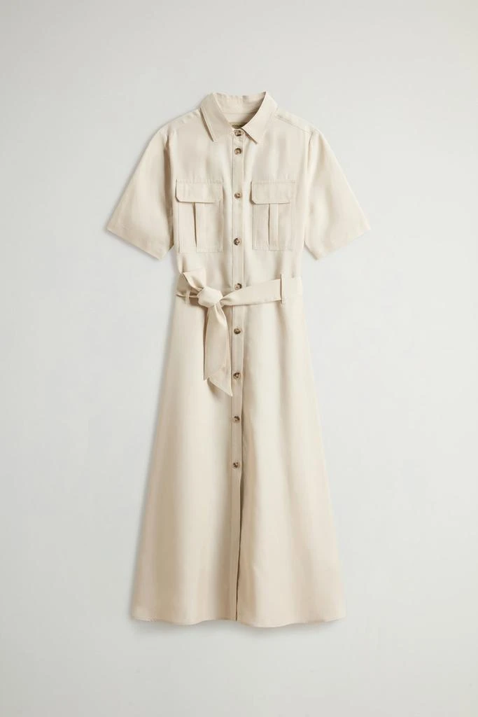 Woolrich Long Tencel Dress - Women - Red 5