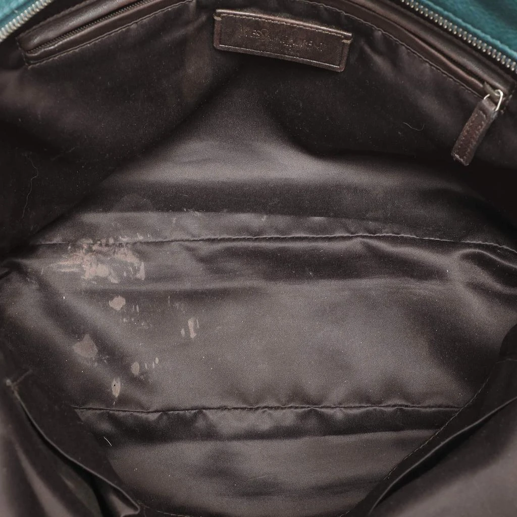 Yves Saint Laurent Yves Saint Laurent Green Leather Lover Satchel 9