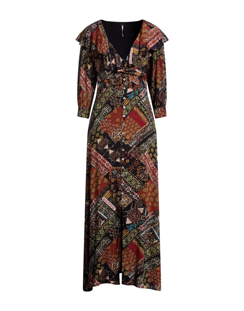 briella floral side slit dress Briella Midi Dress