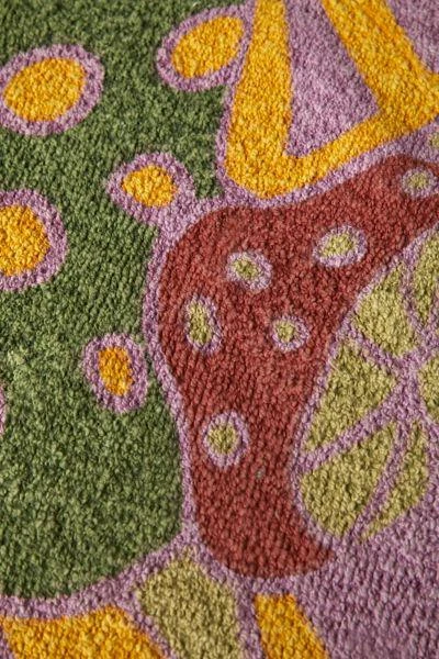 Urban Outfitters Nubby Mushroom Screen Printed Rug 3