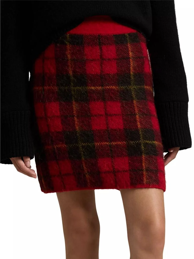 Ralph Lauren Check Alpaca-Blend Knit Miniskirt 3