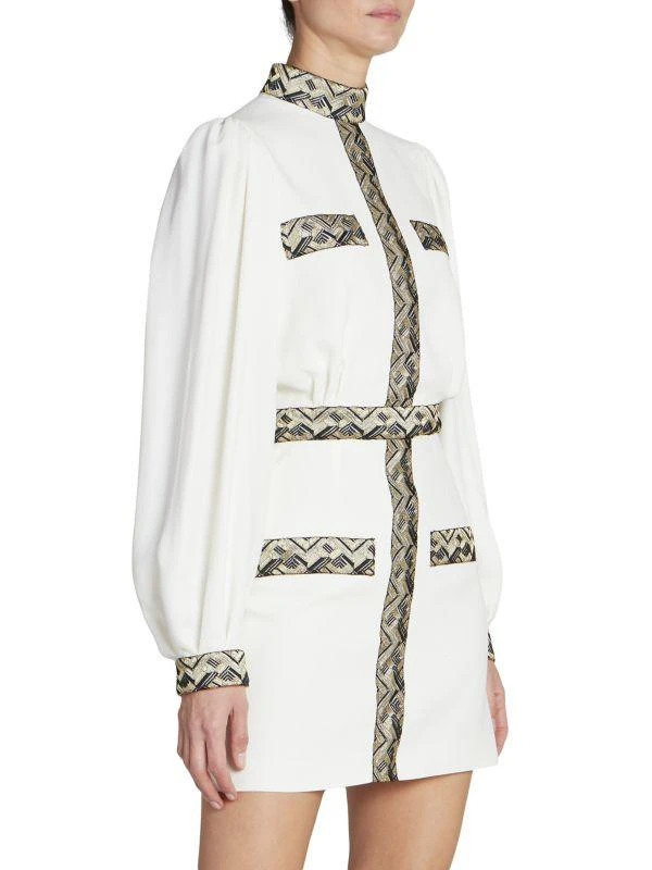 Andrew Gn Metallic Embroidered Minidress 3