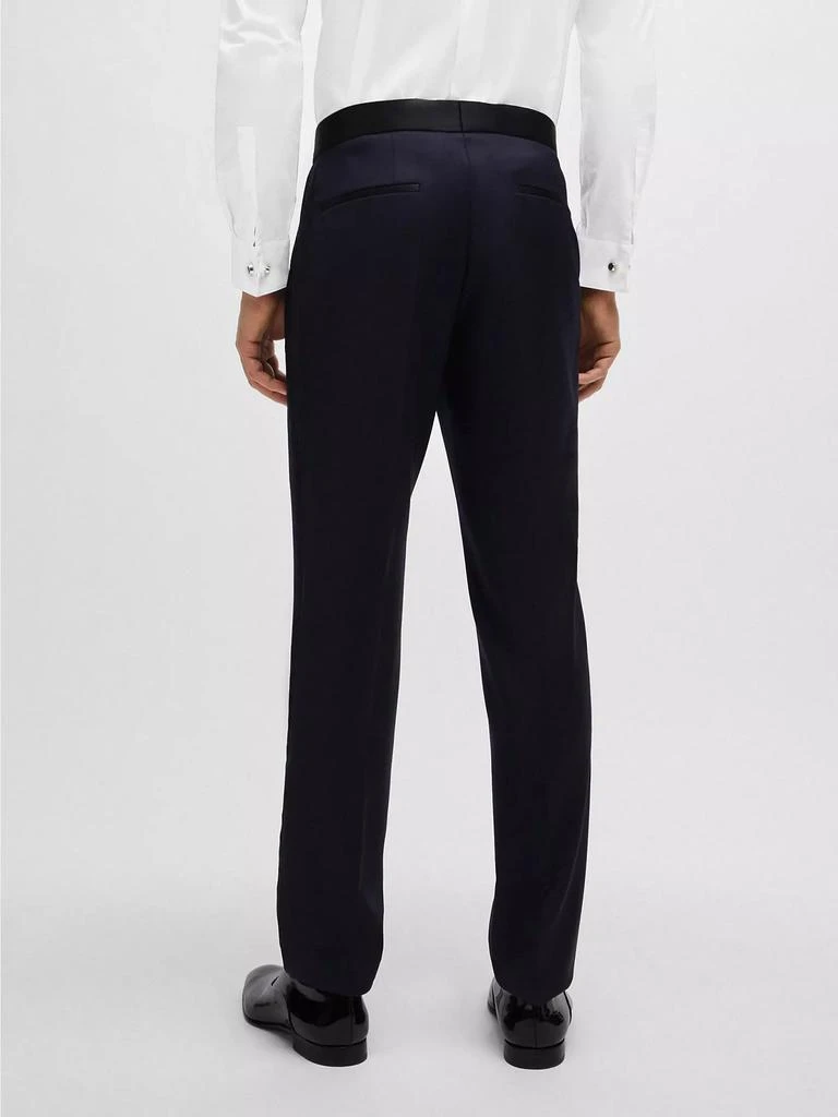 Hugo Boss Tuxedo Trousers in Virgin-Wool Serge 4