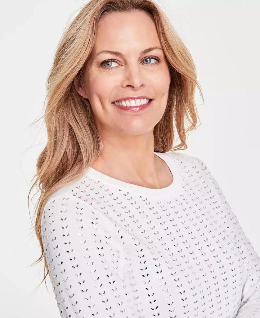 INC International Women's Embellished Long-Sleeve Top, Created for Macy's 3