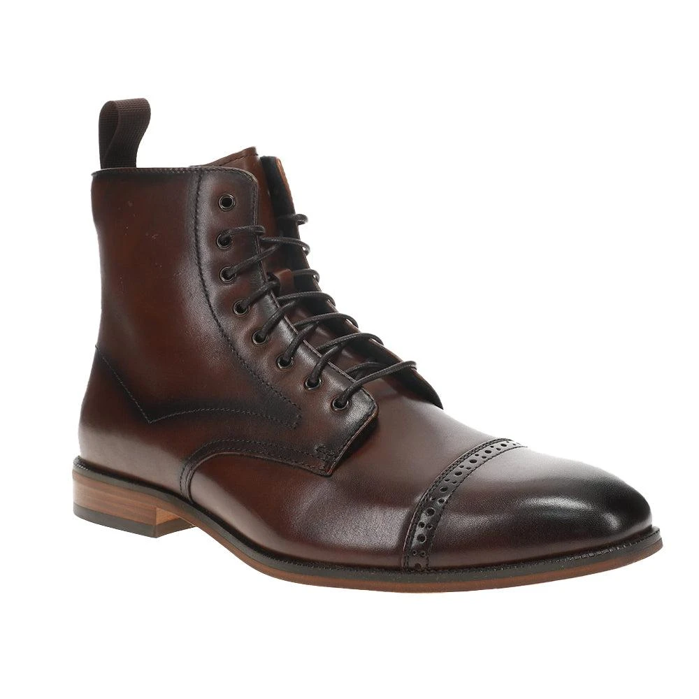 Stacy Adams Henry Cap Toe Lace Up Boot Brown Size 11 New Stacy Adams Men main image 2