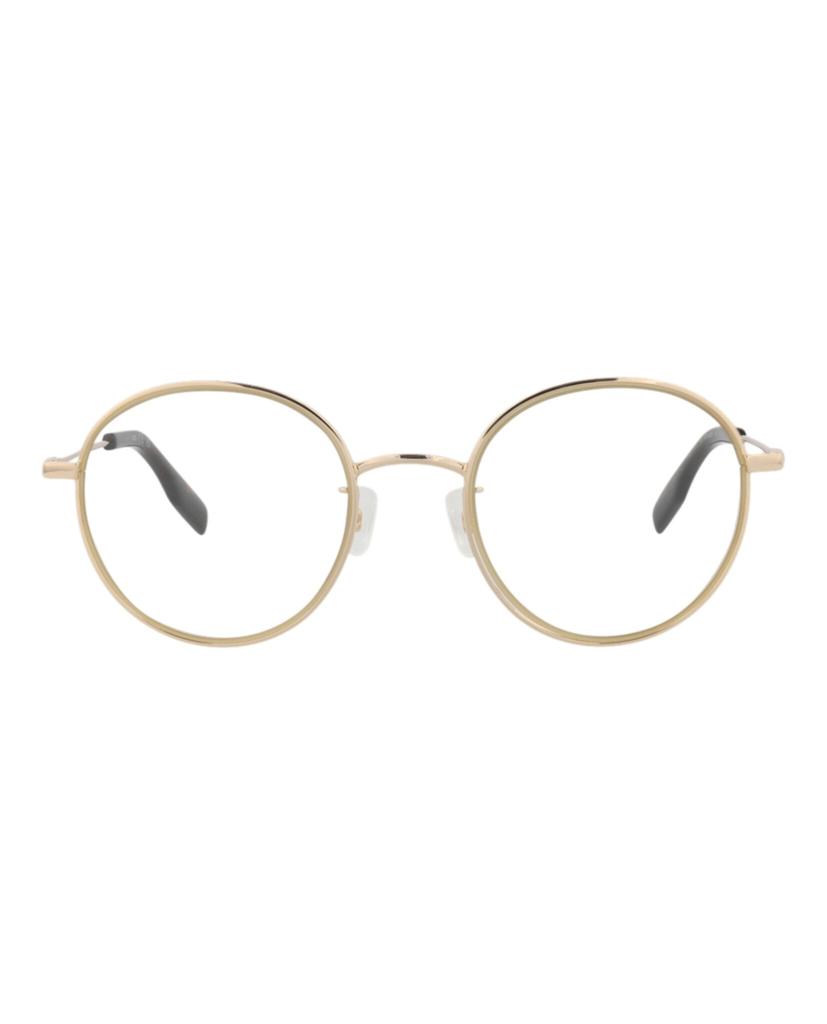 Alexander McQueen Round-Frame Metal Optical Frames