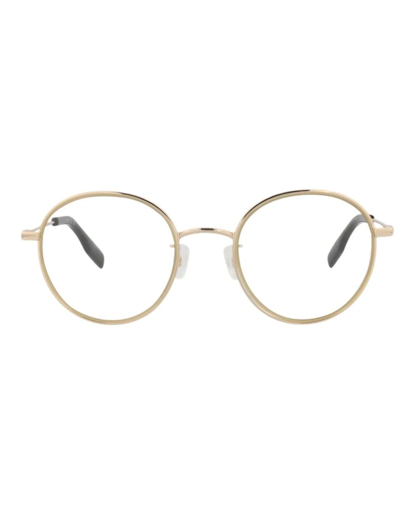 Alexander McQueen Round-Frame Metal Optical Frames 1