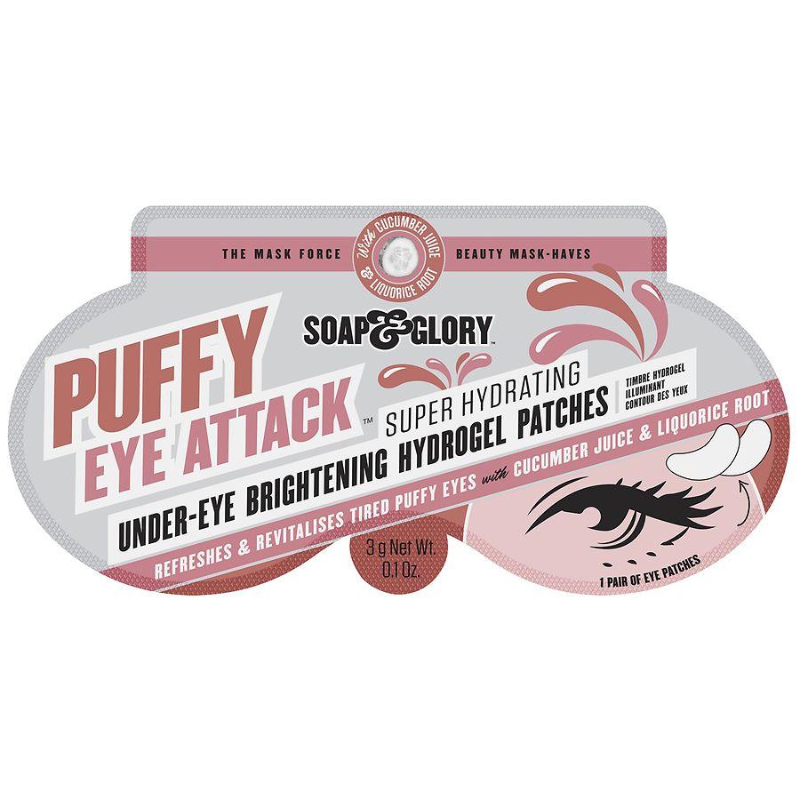 Soap & Glory Puffy Eye Attack Brightening Under-Eye Mask Hydrogel Patches