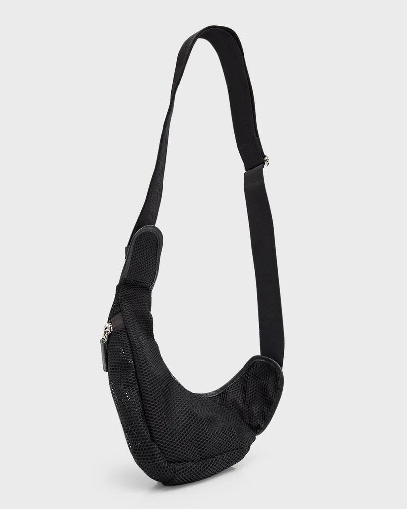 Givenchy Men's G-Zip Small Mesh Triangle Belt Bag 6