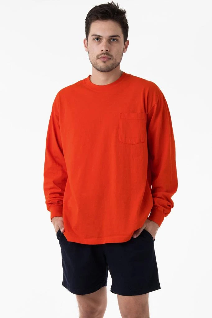 Los Angeles Apparel 1810GD - Long Sleeve Garment Dye Pocket T-Shirt 19