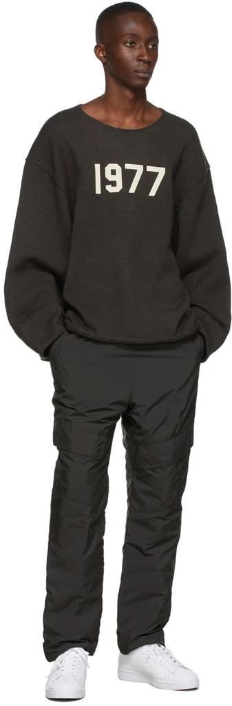 Essentials Black Raw Edge '1977' Sweater 4
