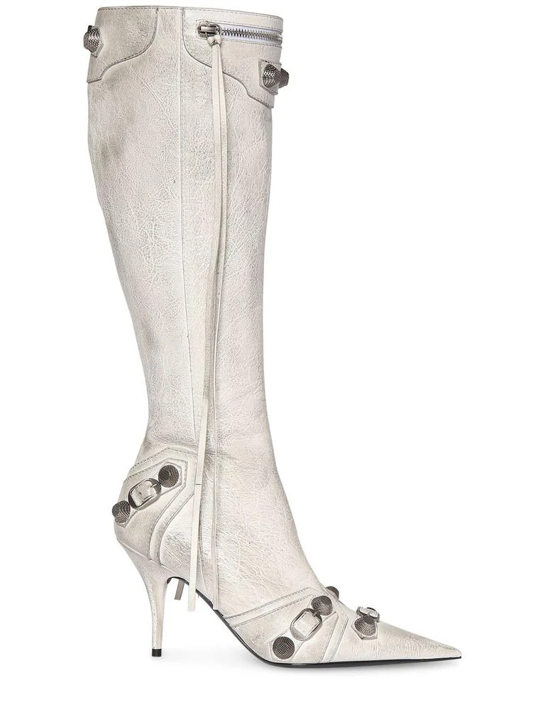 Balenciaga 90mm Cagole Leather Tall Boots 1