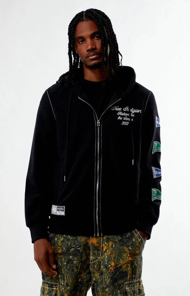 True Religion Reverse Terry Zip Up Hoodie 1
