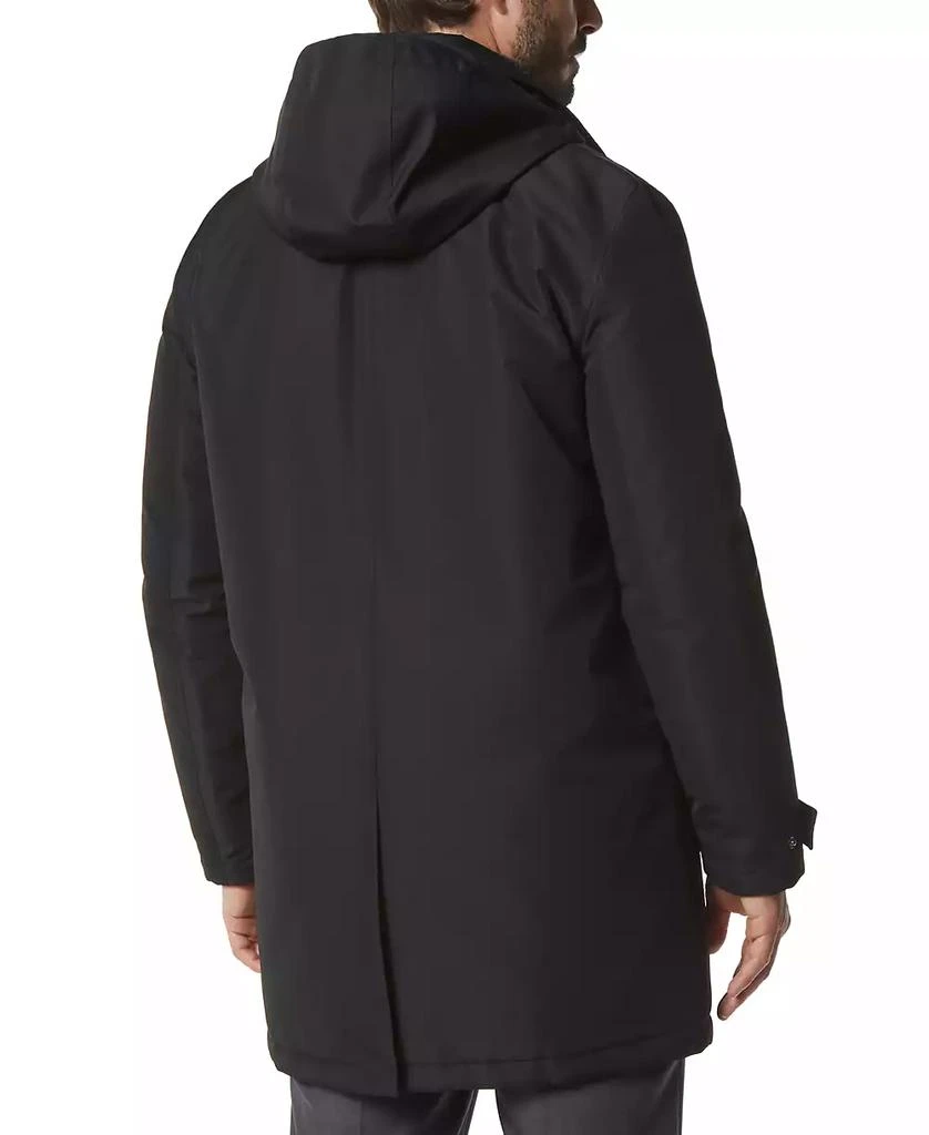 Marc New York by Andrew Marc Men's Merrimack City Rain Topper with Removable Hood 2